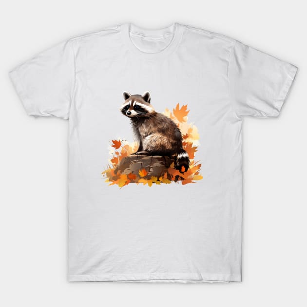 Cute Raccoon Lovers T-Shirt by zooleisurelife